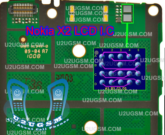 6085 display ic jumper. Nokia-X2-LCD-Display IC JUMPER