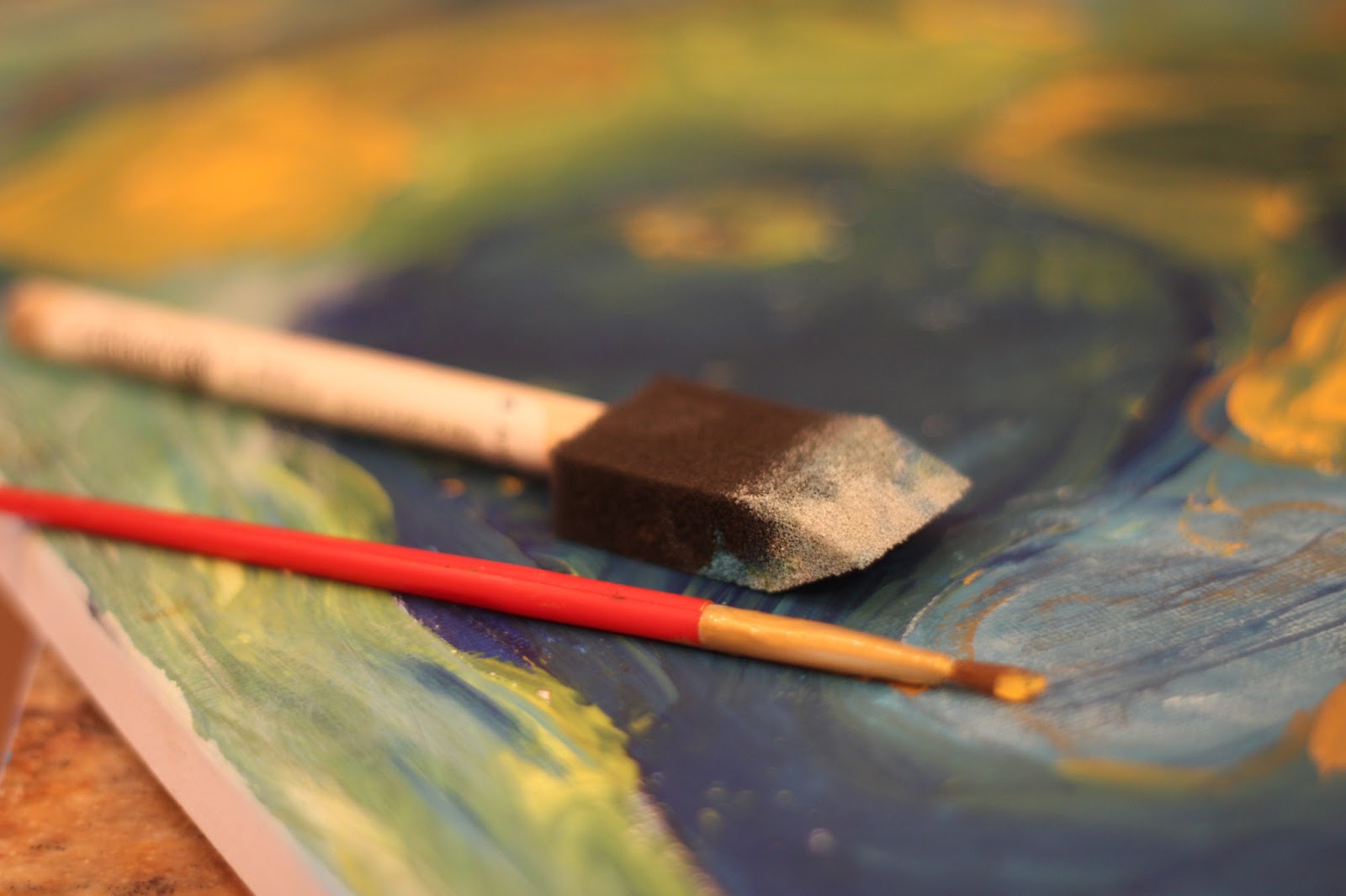 Green Owl Art Creating Wall Art with Children