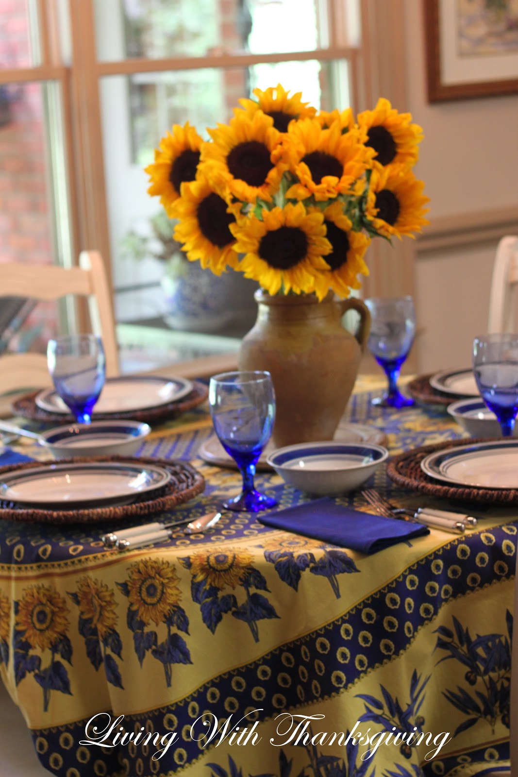 Provencal Tablecloth Inspiration Living With Thanksgiving
