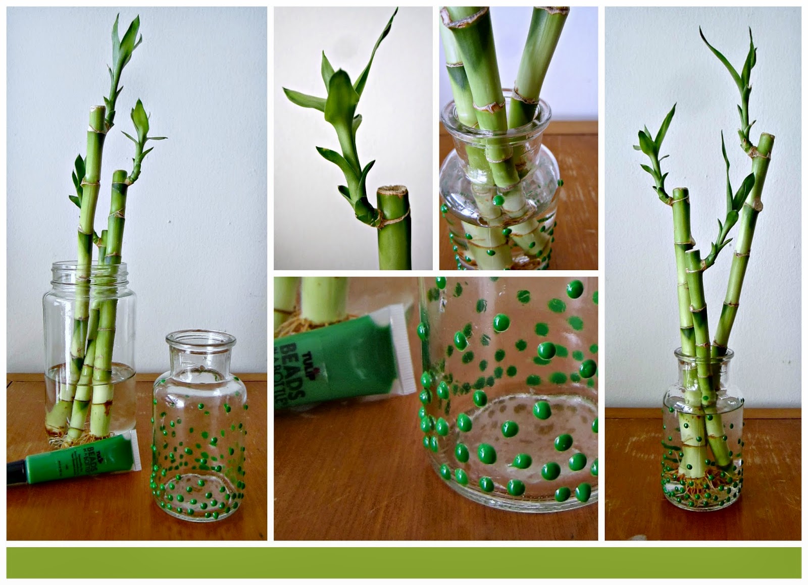 Cbus52 Columbus in a Year Green Tutorial Beaded Lucky Bamboo Bottle