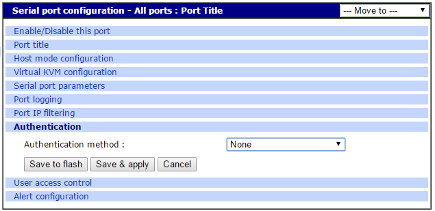 Sun Serial Port Configuration