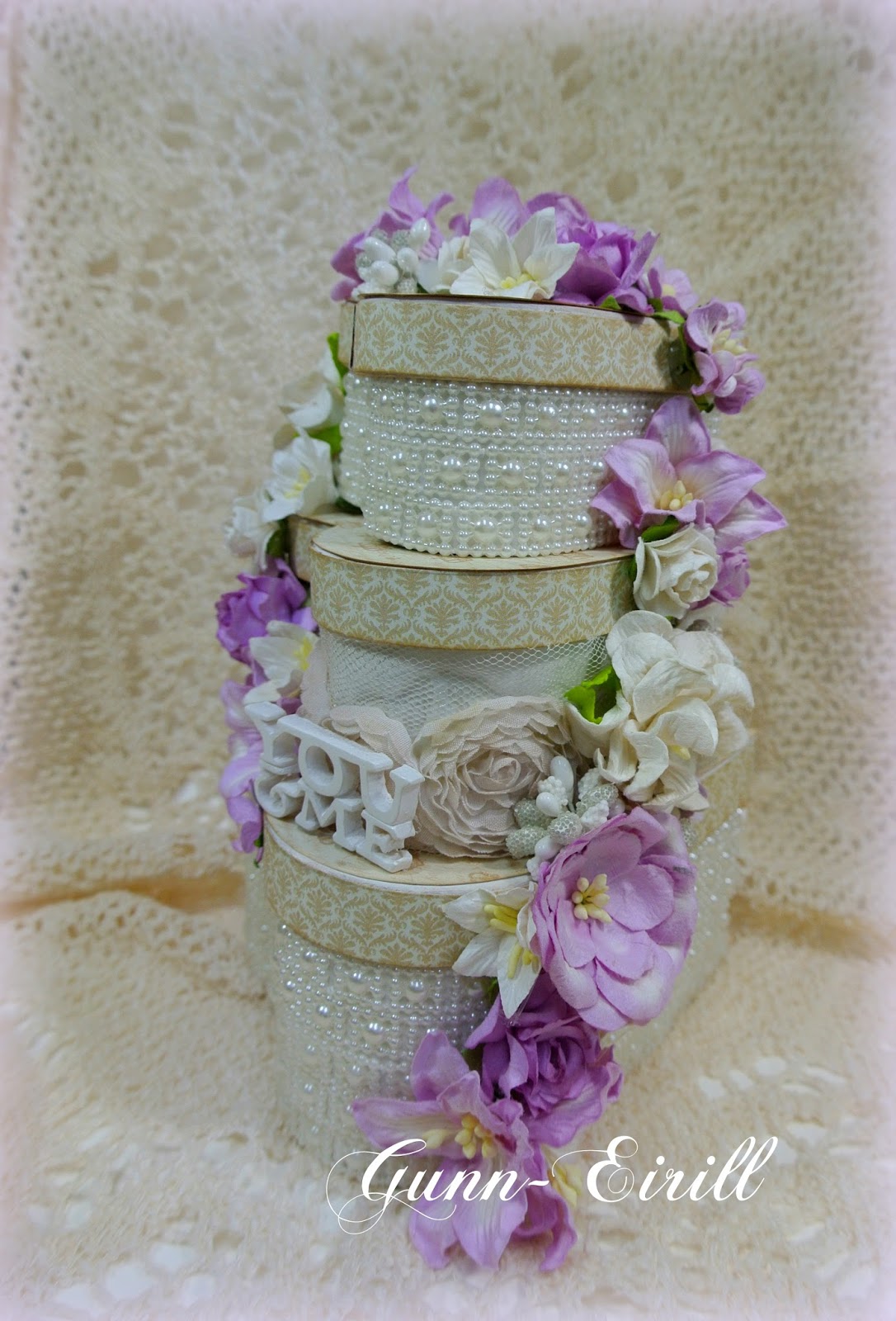 Wild Orchid Crafts Wedding cake/boxes