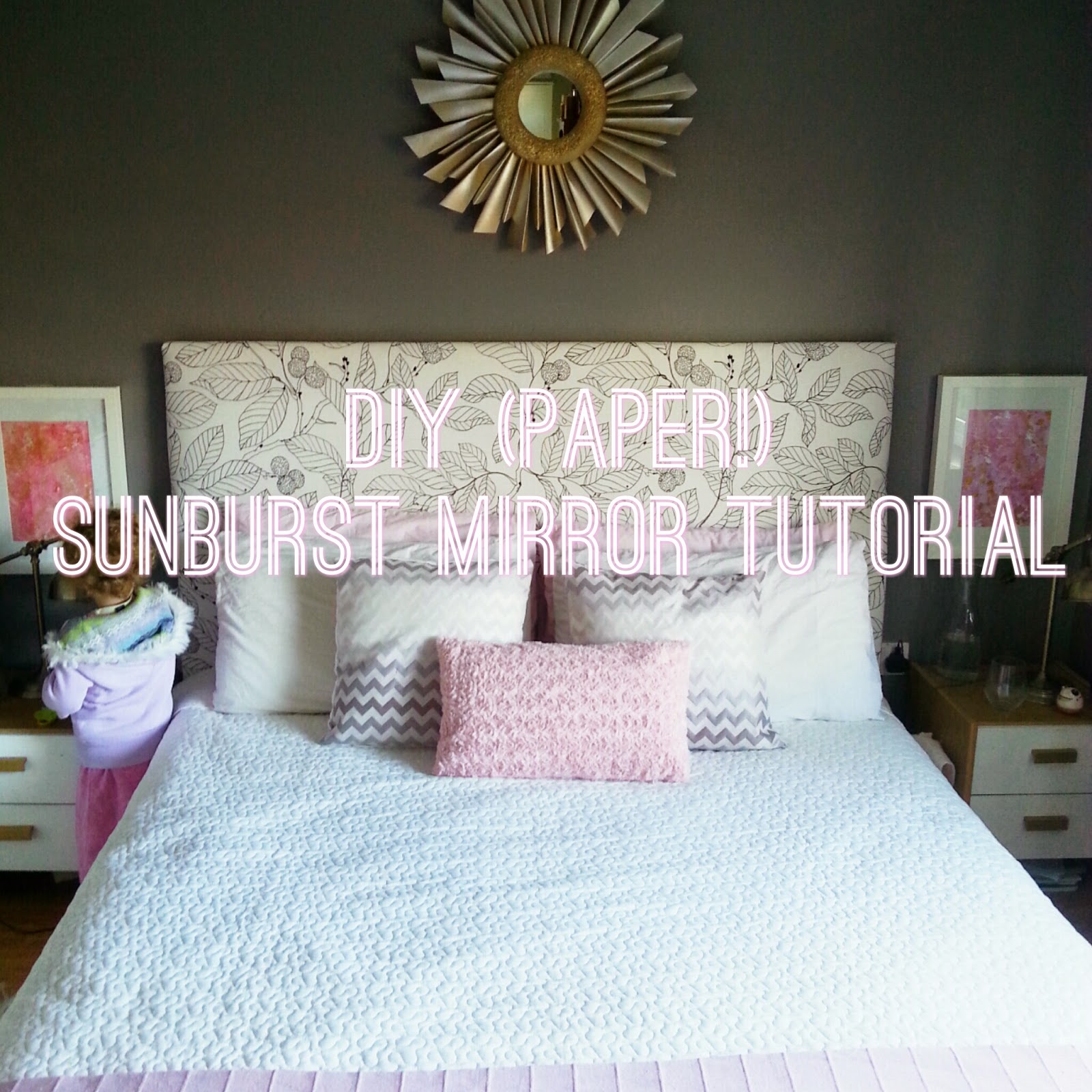 DIY paper sunburst mirror! Make Do and DIY