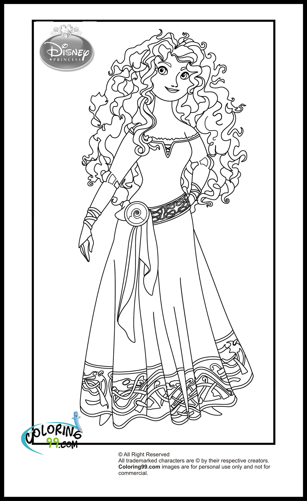 Disney Princess Coloring Pages  Team colors