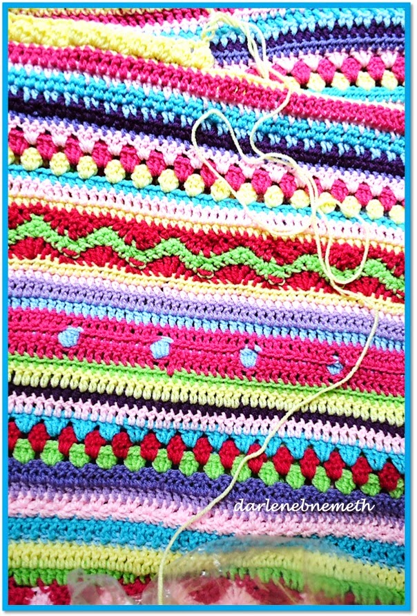 Let It Shine Crocheted Stitch Sampler Blanket