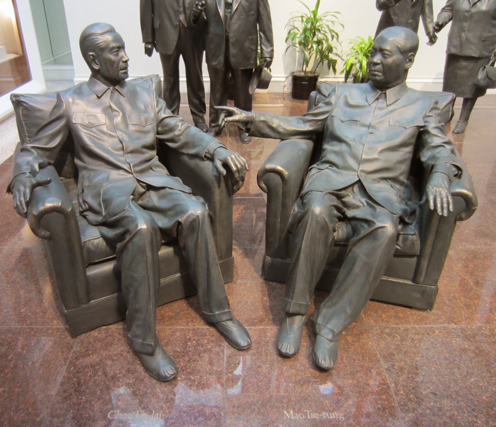 Image result for mao statue in nixon library