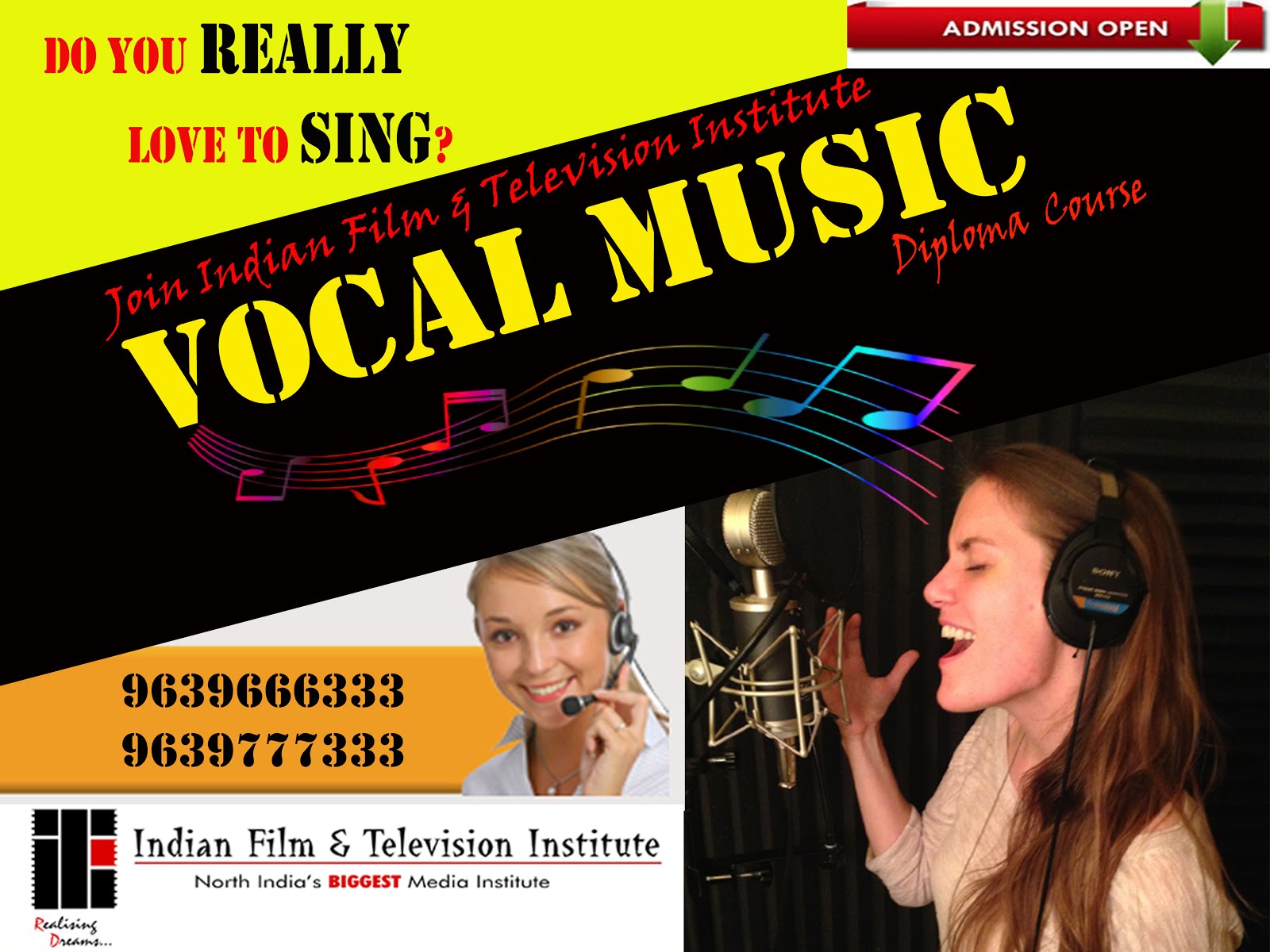 Admission Open for Vocal Music Diploma Course