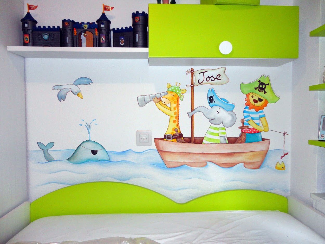 decopared: Murales infantiles de piratas para los peques