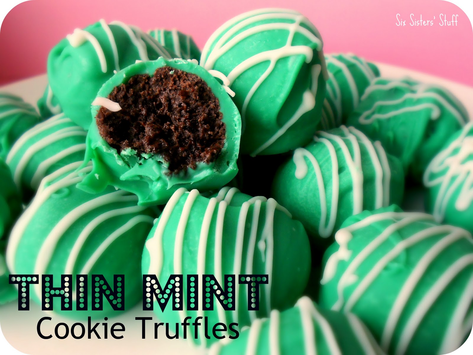 NoBake Thin Mint Cookie Truffles Recipe Six Sisters' Stuff