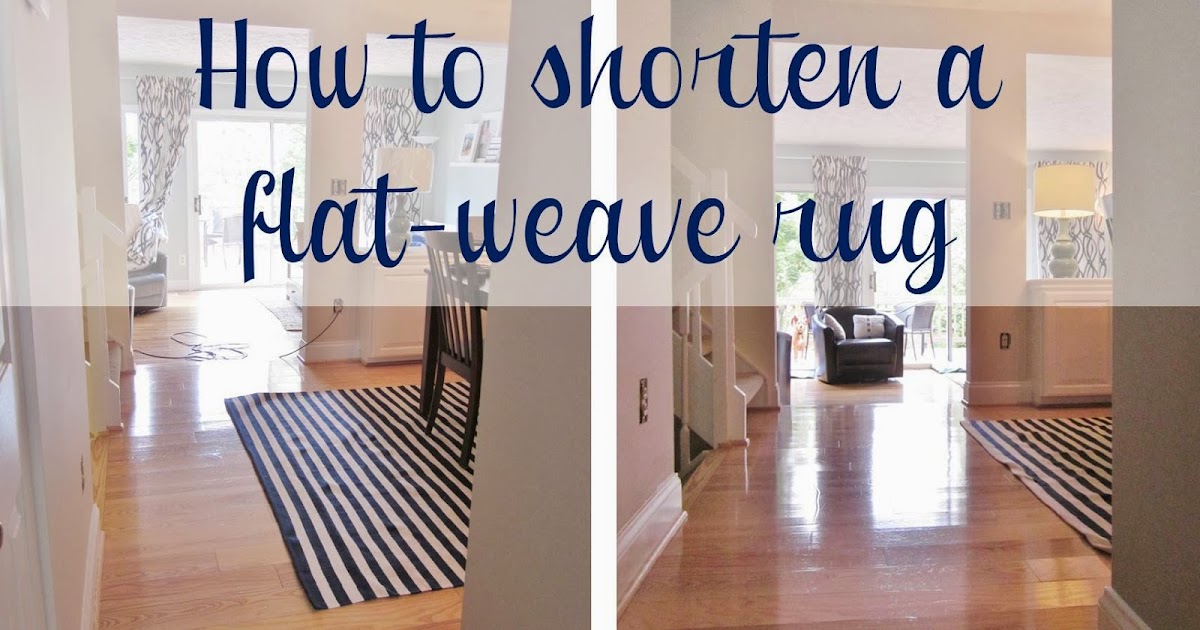 BonnieProjects How to Shorten a FlatWeave Rug {Easy Tutorial}