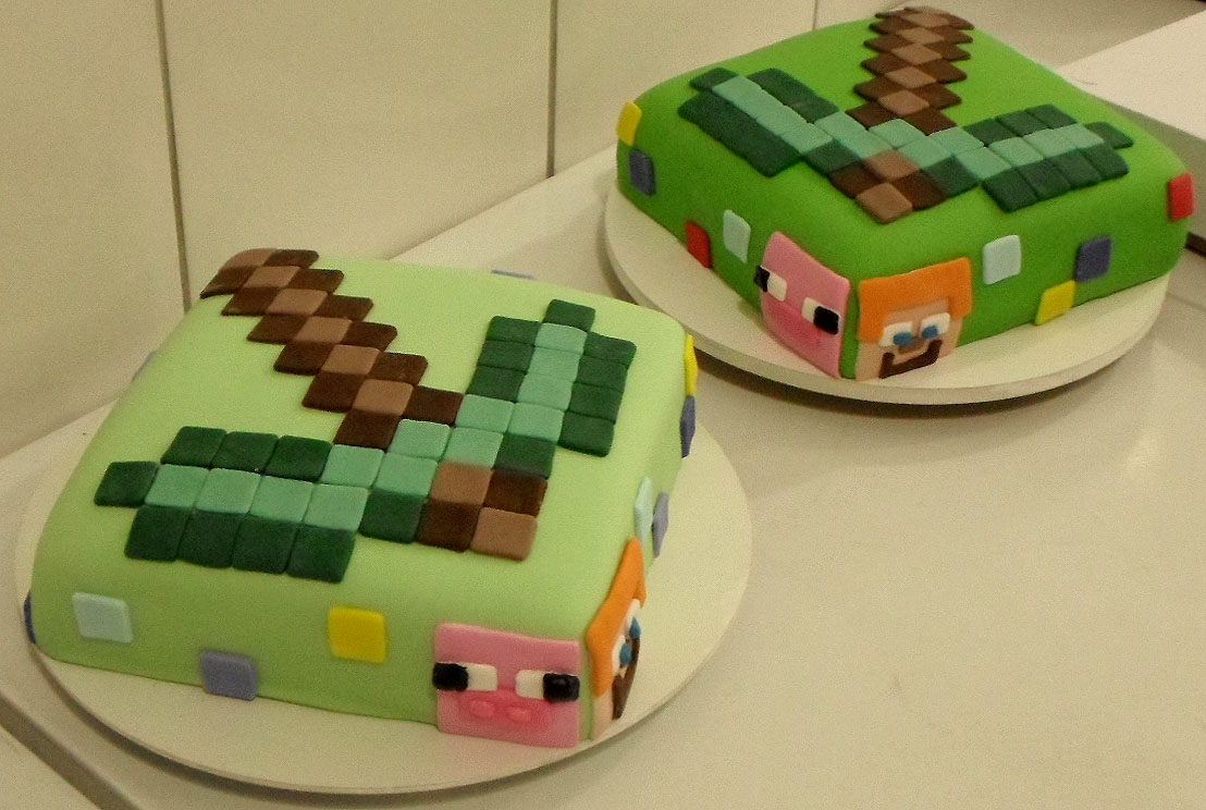 Bolo Minecraft  Desserts, Cake, Food