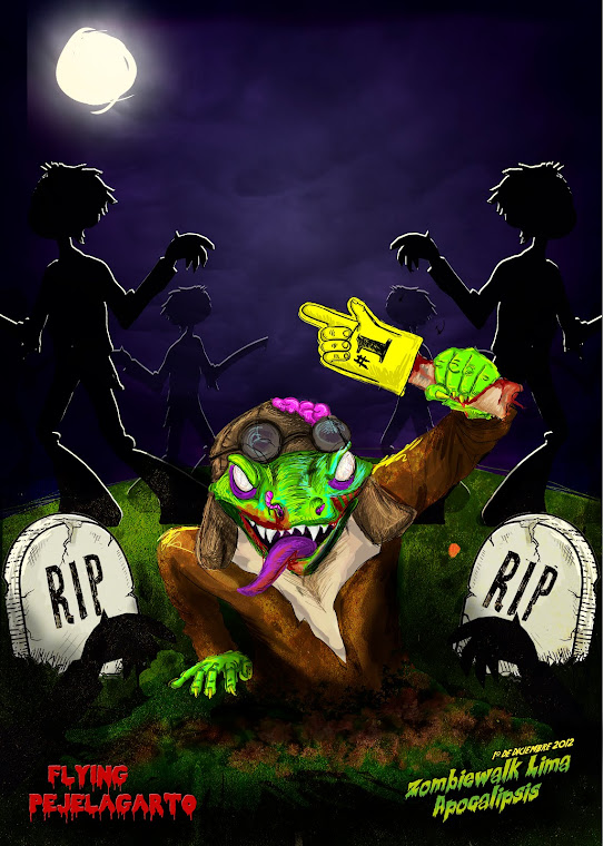 Poster Pejelagarto zombie