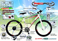 Sepeda Gunung RedFox RF301 21 Speed Shimano 26 Inci