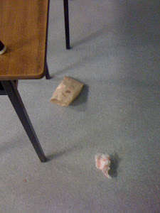 Stuff one the floor ... found after class tonight