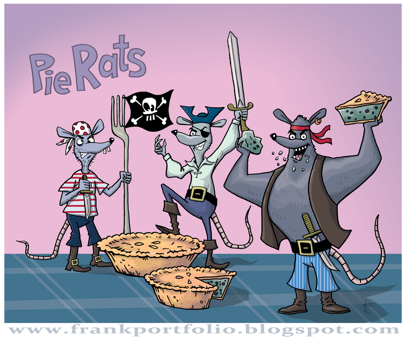 Frank Kennedy's Illustration Blog Pie Rats
