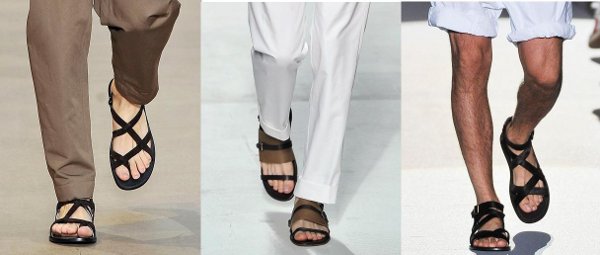 sandália moda masculina