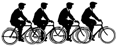 Vector Images  Vintage Men on Bicycles