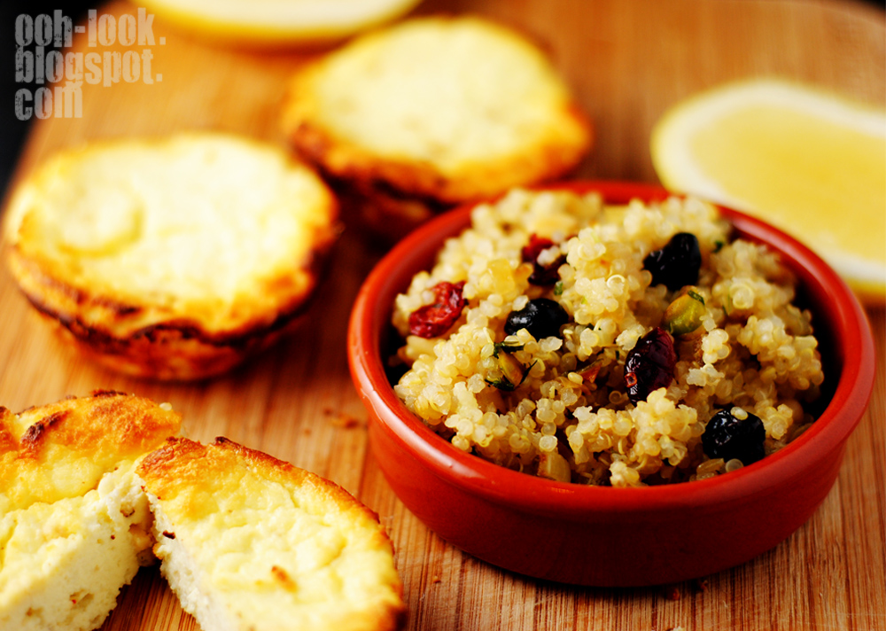 Ooh, Look... Twofer Chillibaked ricotta with quinoa pilaf