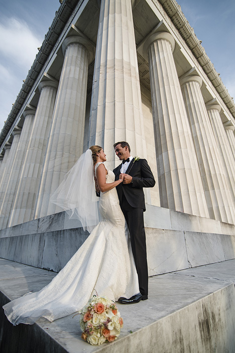 DC Wedding Photography at the Lincoln Memorial