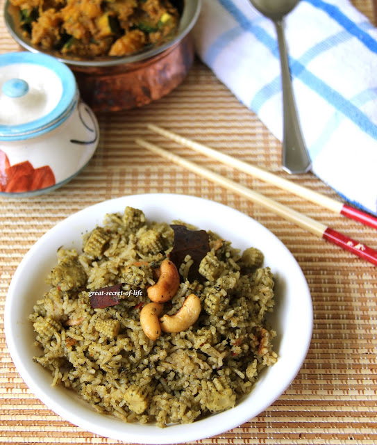 Baby Corn Rice / Pulav / Pulao Greatsecretoflife