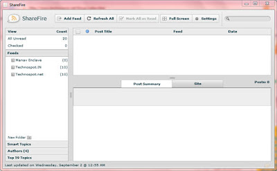 ShareFire - Adore air based feed reader for Twitter
