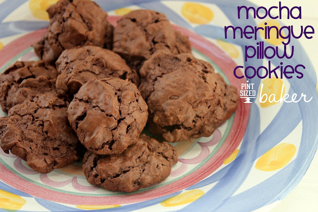 Got a craving for Macarons, but suck at making them? Give  these Chocolate Meringue Pillow Cookies a try. Same ingredients, but not nearly as fussy to make.