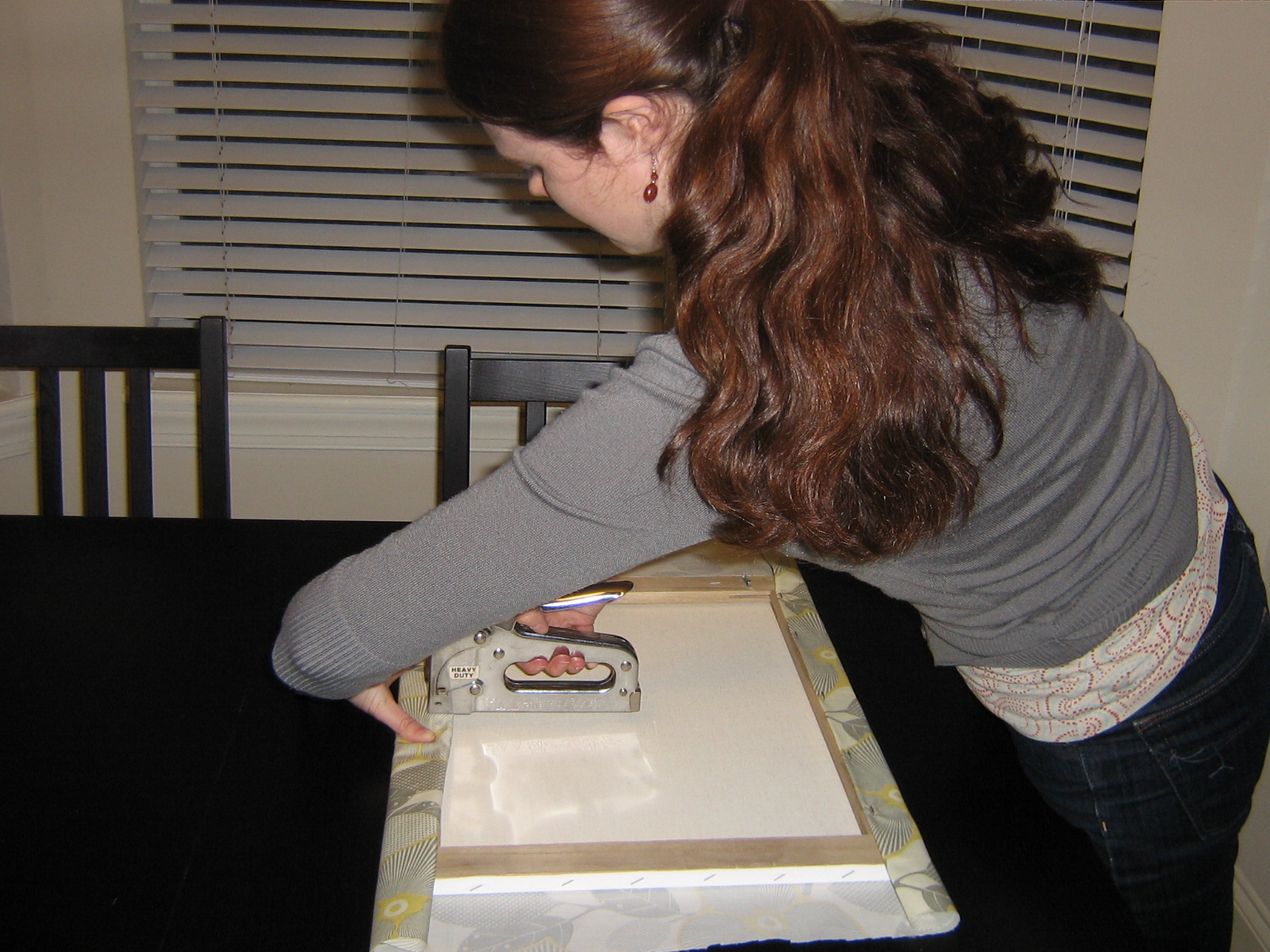 The Reece's Pieces Fabric covered canvas tutorial