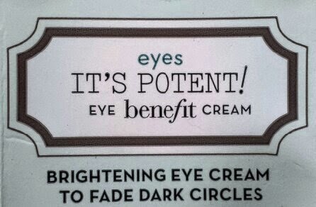 Benefit It's Potent! Brightening Eye Cream