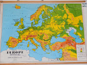 Europe Physical Department of Education Map Chas Scally & Co (mapeuropeheathsoldwaresbang)