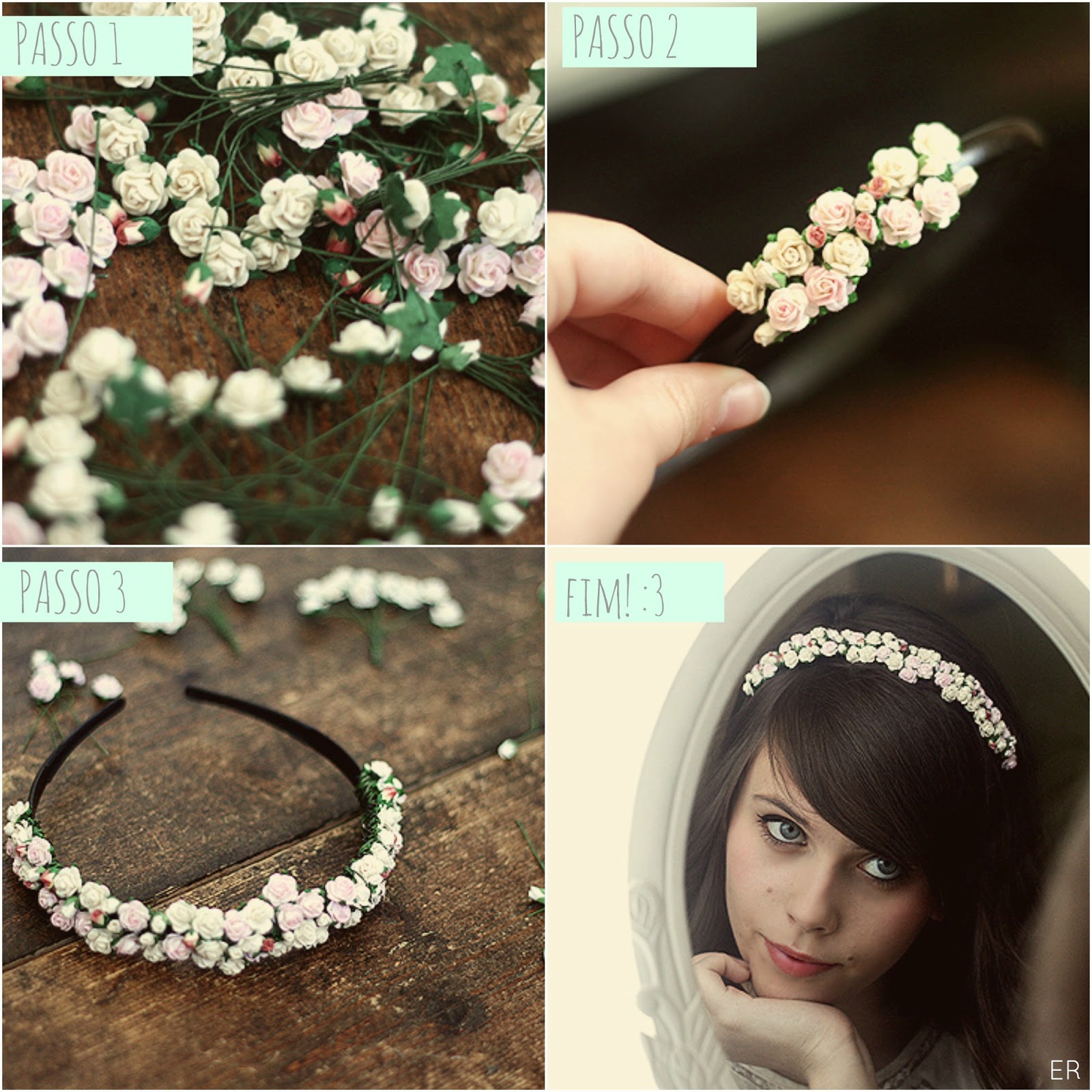 Tiara de flor ,coroa de flor , passadeira de flor , tudo a mesma coisa