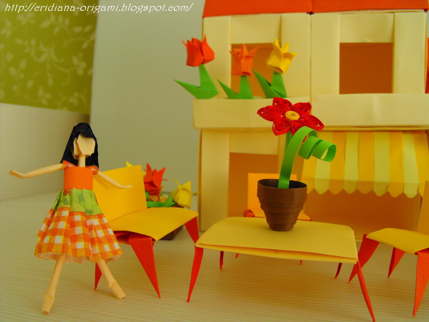 Clara's Paper Garden Origami village I
