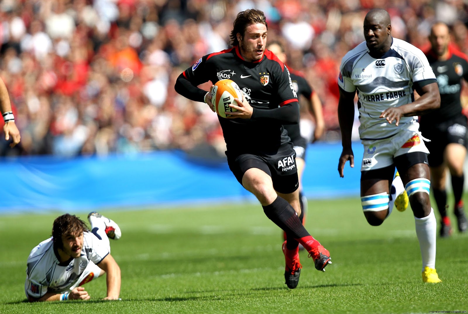 Rugby Player Running Rugby Player Running