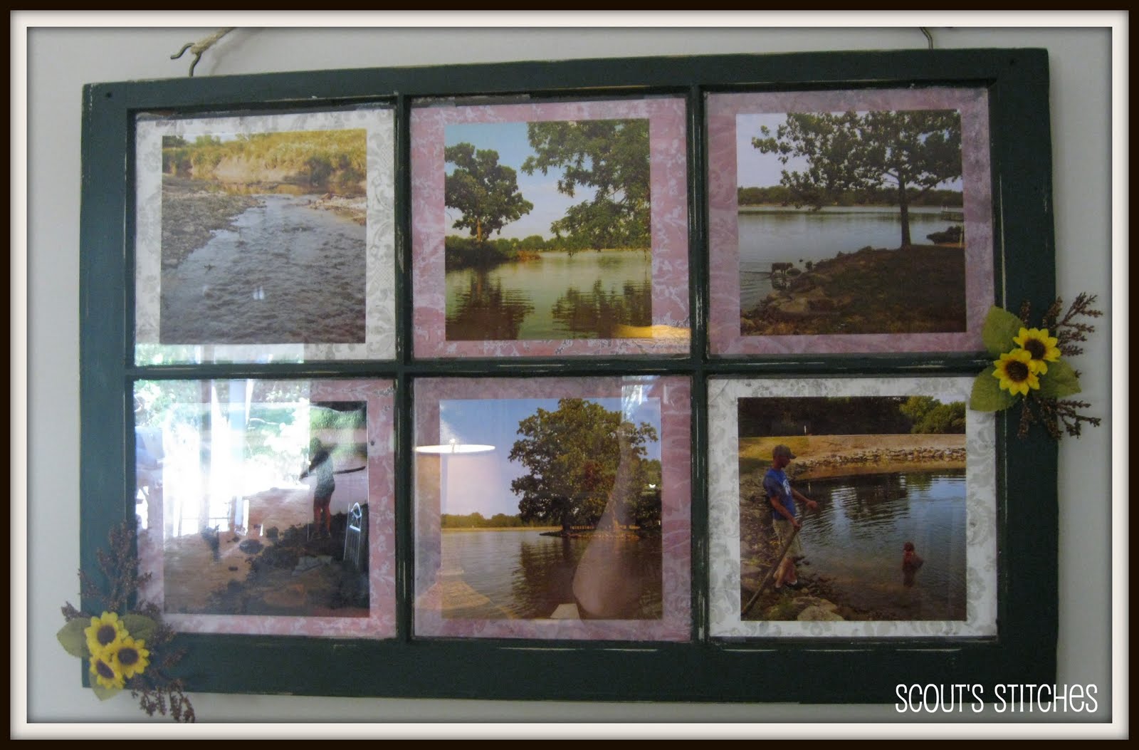 All The Joy Distressed Window Frame Picture Frame