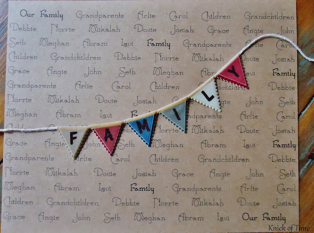 DIY Family Names Framed Print tutorial | www.knickoftime.net