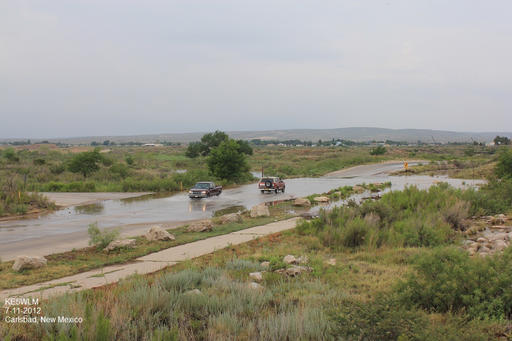 More Photos Of Arroyo Flooding In Carlsbad, NM.