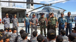 Panglima TNI Tinjau Satgas Garda Wibawa Perbatasan RI - Malaysia