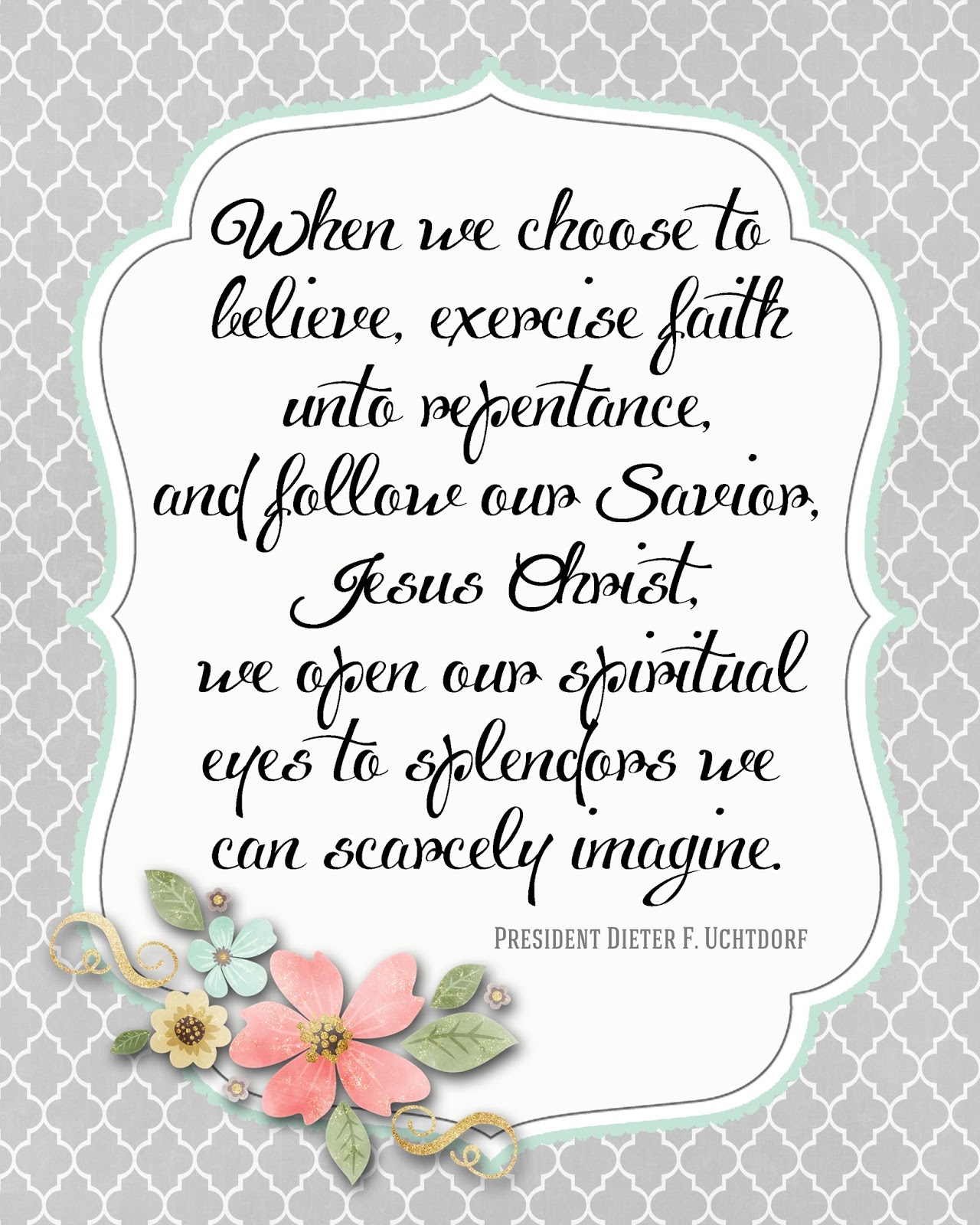 A Pocket full of LDS prints 186th Annual General Conference Quotes