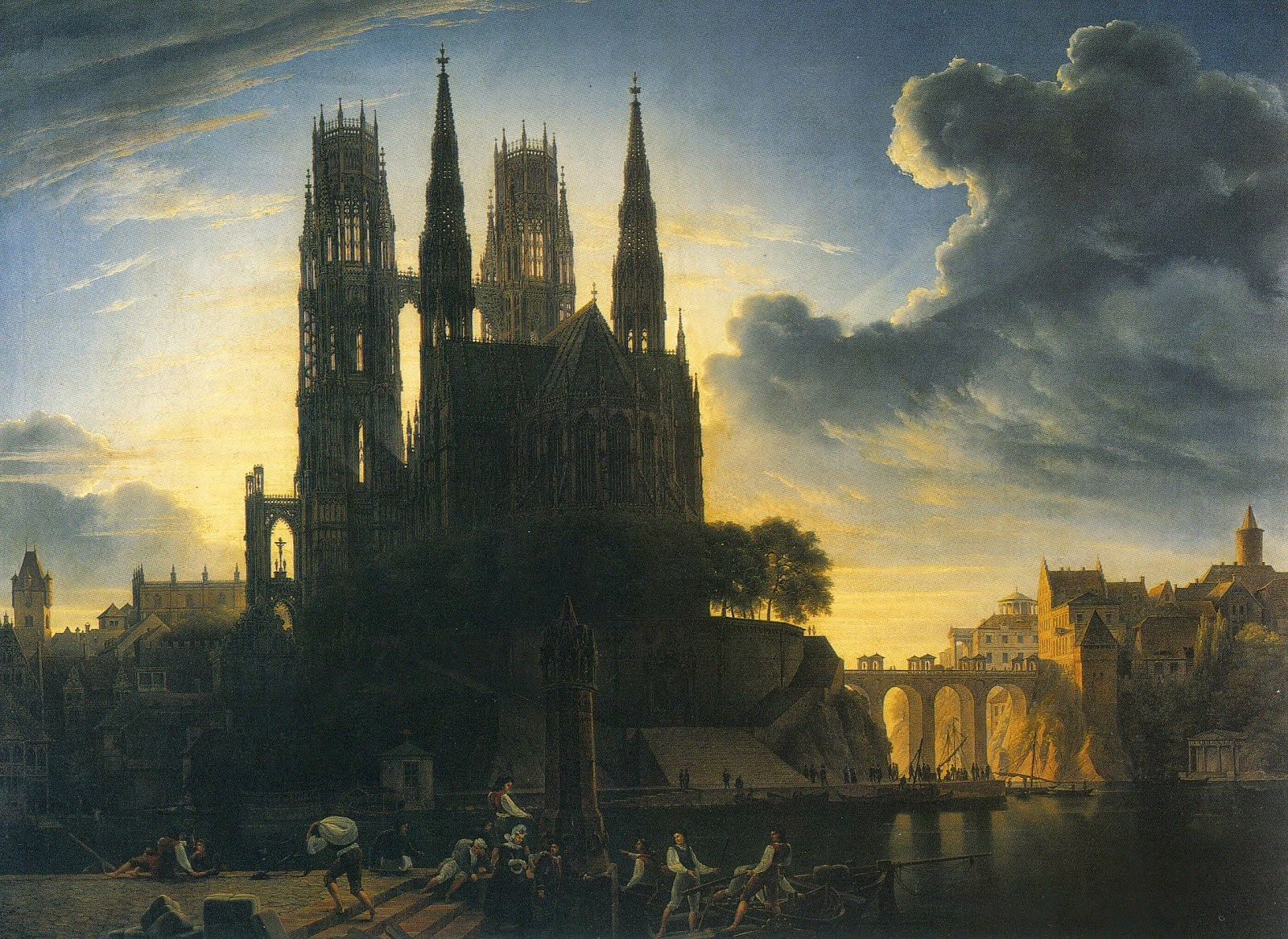 "Gothic Cathedral by the Waterside"