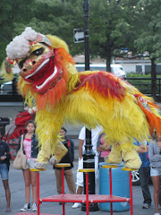 Dragon dance in Old Montreal
