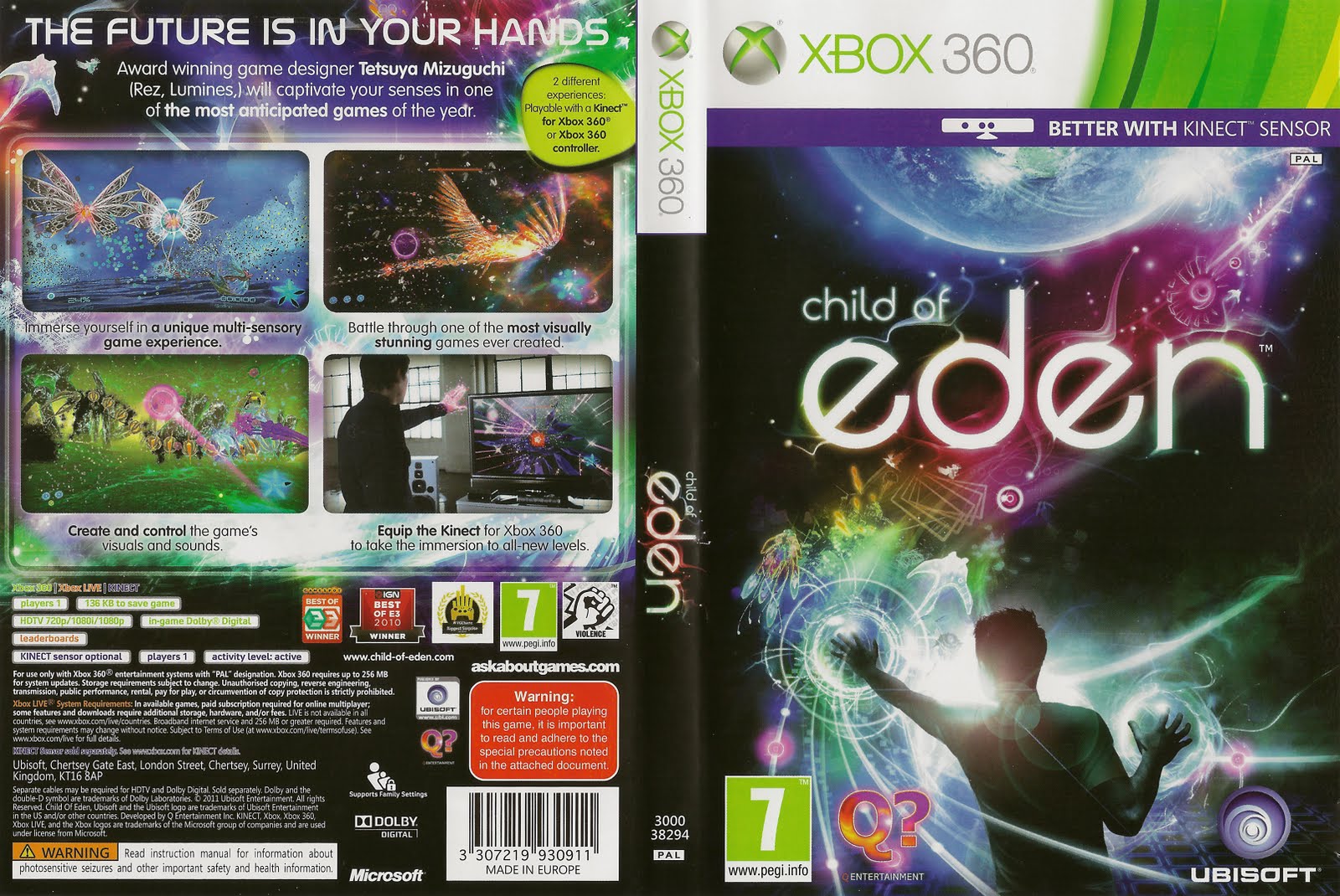 Games Covers Child of Eden Xbox 360