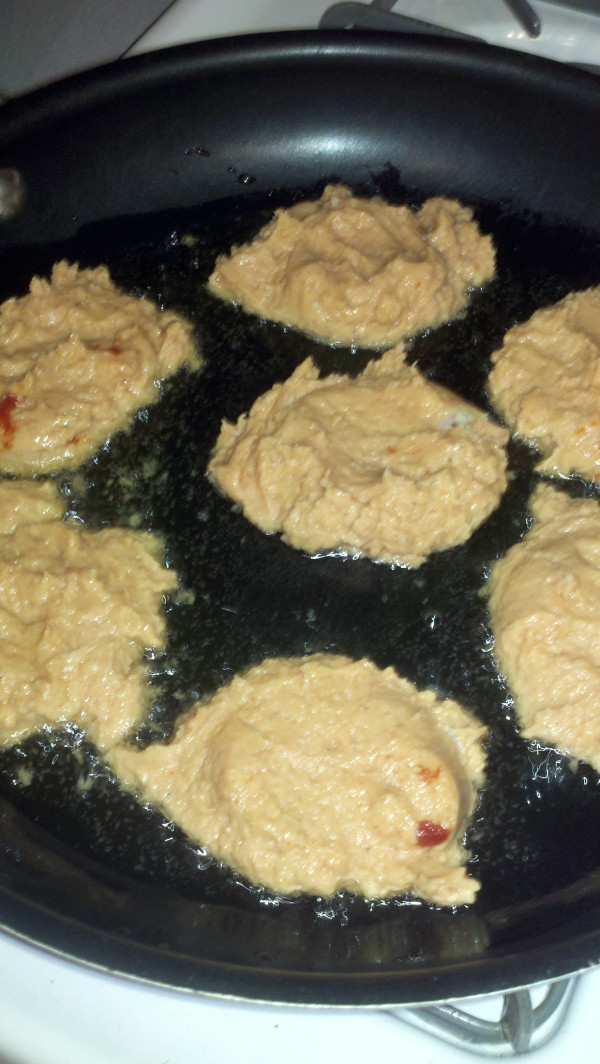 ramblingstump Chickpea & Tilapia Patties with Red Wine Tomato Sauce