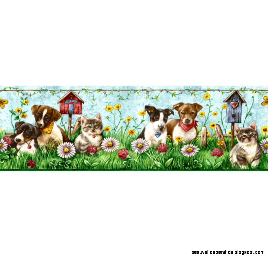Dog And Cat Wallpaper Borders 482891 Dog And Cat Wallpaper Borders 482891