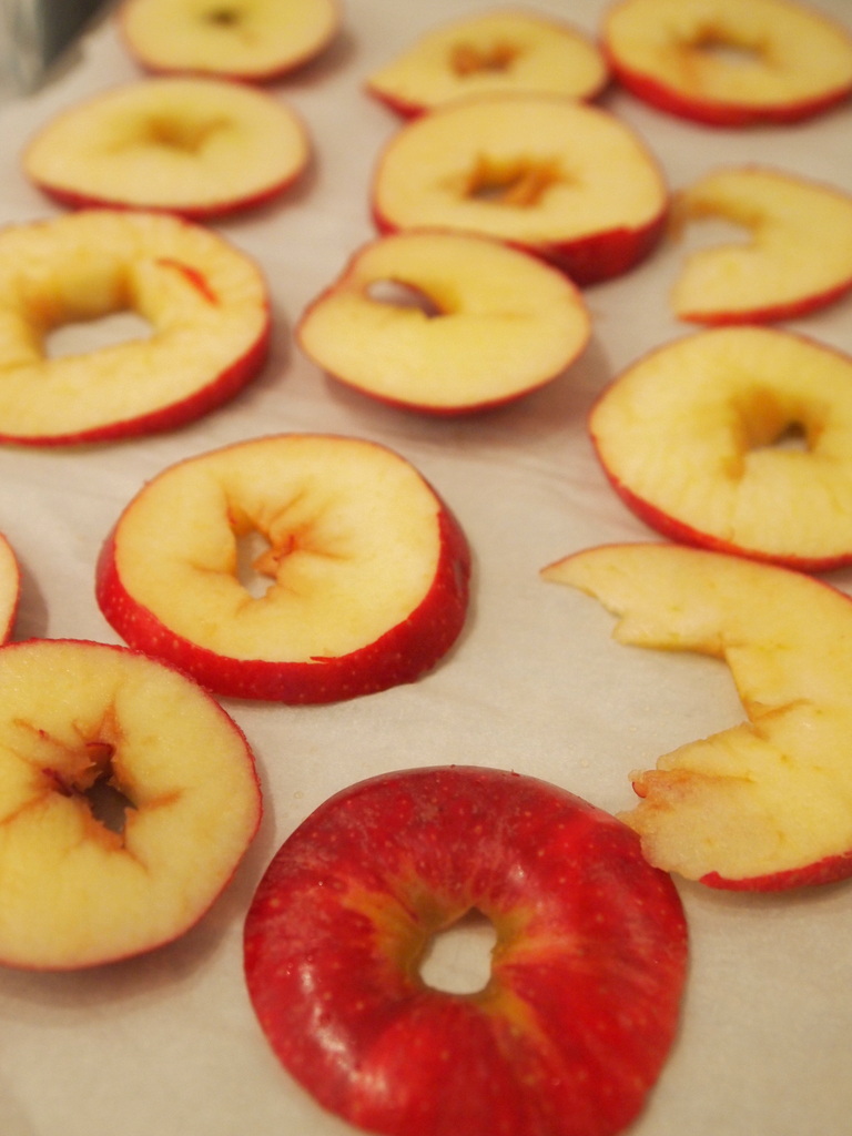 Making apple chips (oven method) Pink Stripey Socks