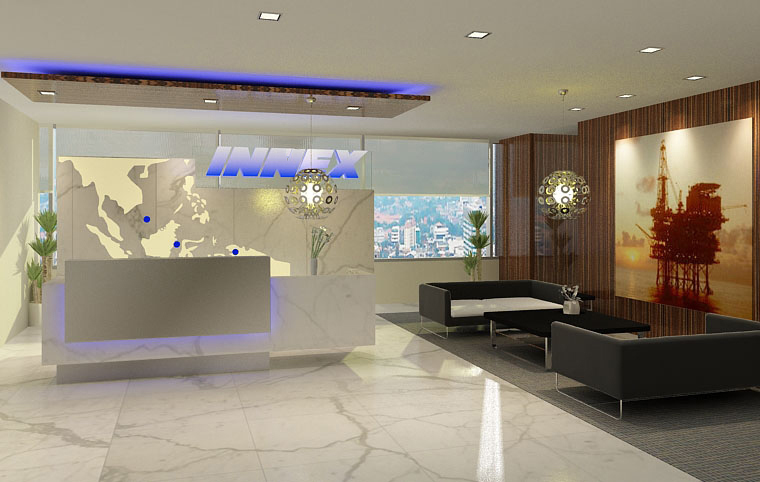 Prasetyo S Design Journal Reception Area For Corporate Office
