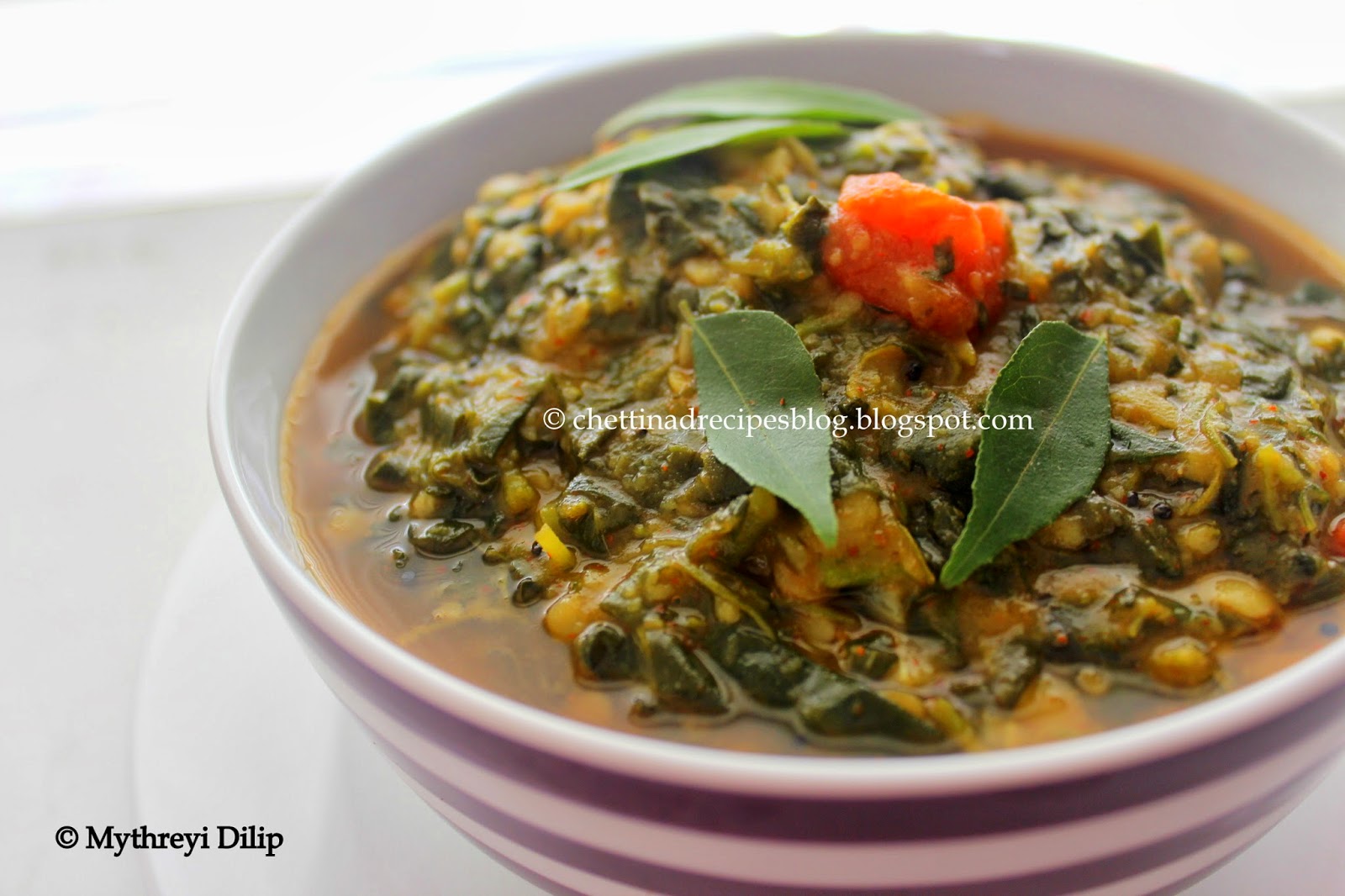 Keerai Kootu / Chettinad Dal and Spinach Chettinad Recipes