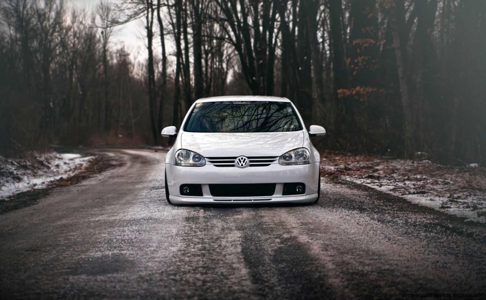 Volkswagen Golf GTI Car White Tuning Winter Snow HD Wallpaper Volkswagen Golf GTI Car White Tuning Winter Snow HD Wallpaper