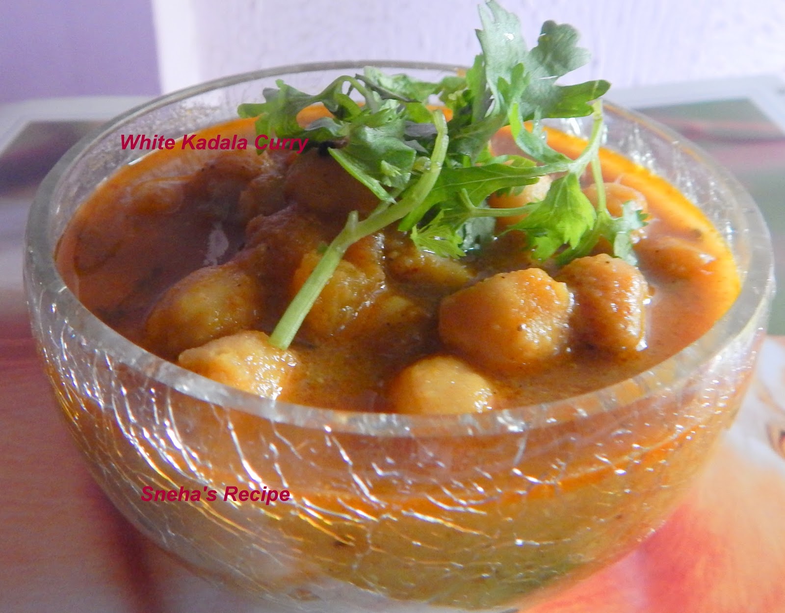 White Kadala Curry/ Chickpeas Curry Kerala Style Sneha's Recipe