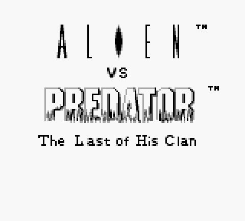 Alien vs Predator Game Boy