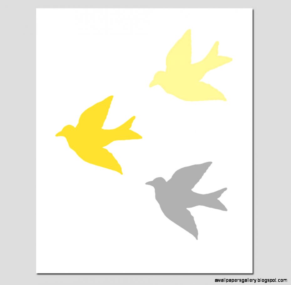 Baby Birds 8x10 Bird Silhouette Print Modern Nursery by Tessyla Baby Birds 8x10 Bird Silhouette Print Modern Nursery by Tessyla