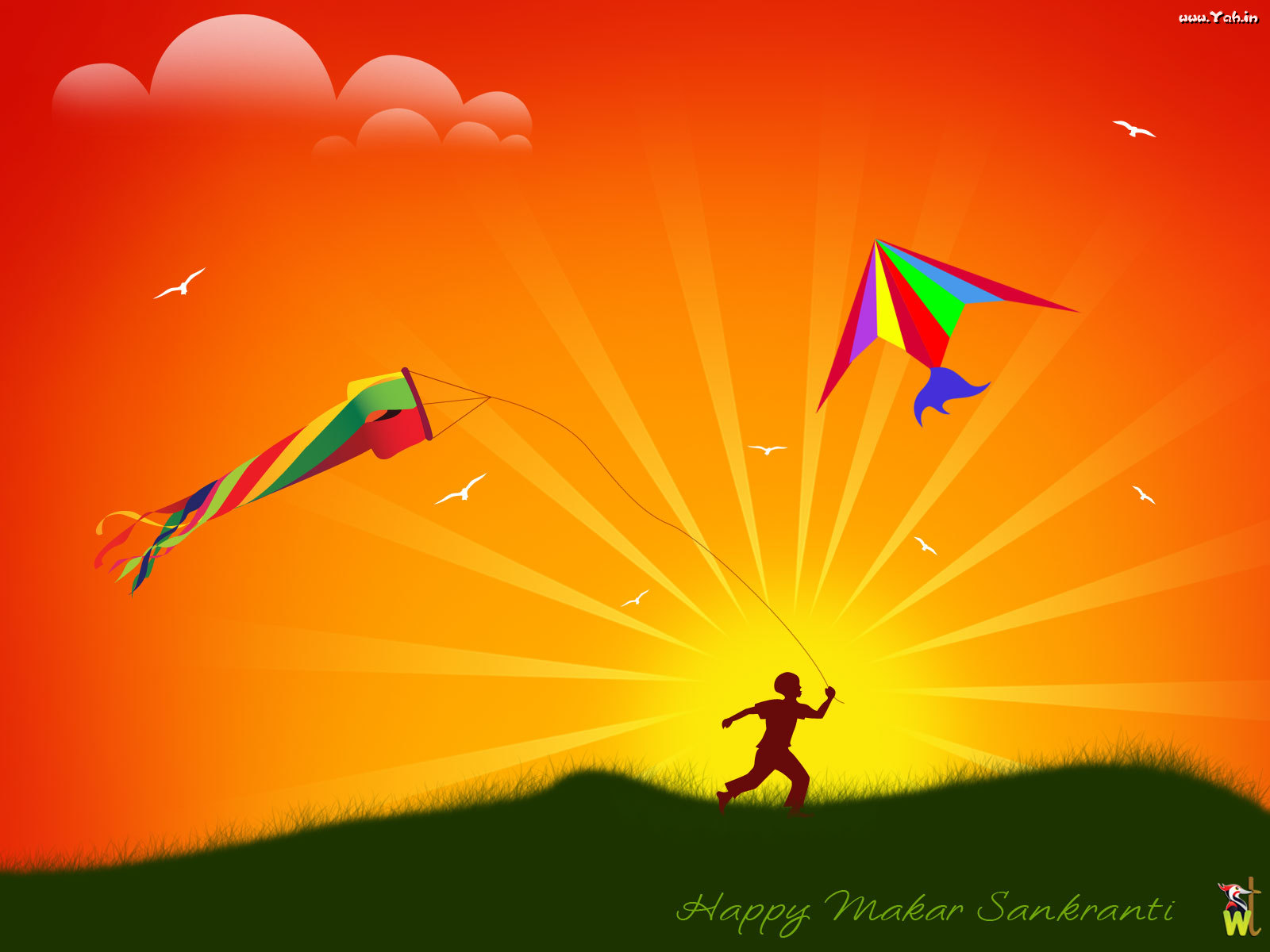 ALL-IN-ONE WALLPAPERS: Happy Makar Sankranti Wishes Greeting Card